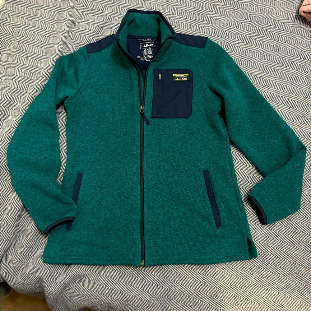 Ll bean polartec fleece zip up jacket excellent condition XS or Small